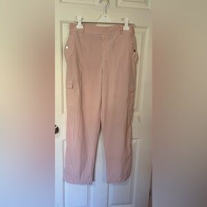 Athleta Cargo Pants Vienna Sz 16 Light Pink Activewear Cargo Pockets Lightweight
